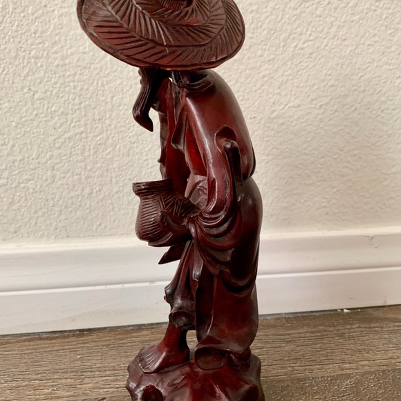 Hand Carved Root Wood Statue, China - Picture 3 of 13